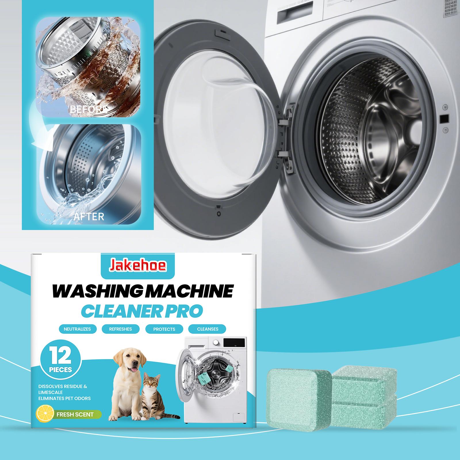 

Professional Washer Drum & Sink Cleaner Sheets, Deep Clean Formula, Removes Built-Up Residue, Restores Performance 12pcs