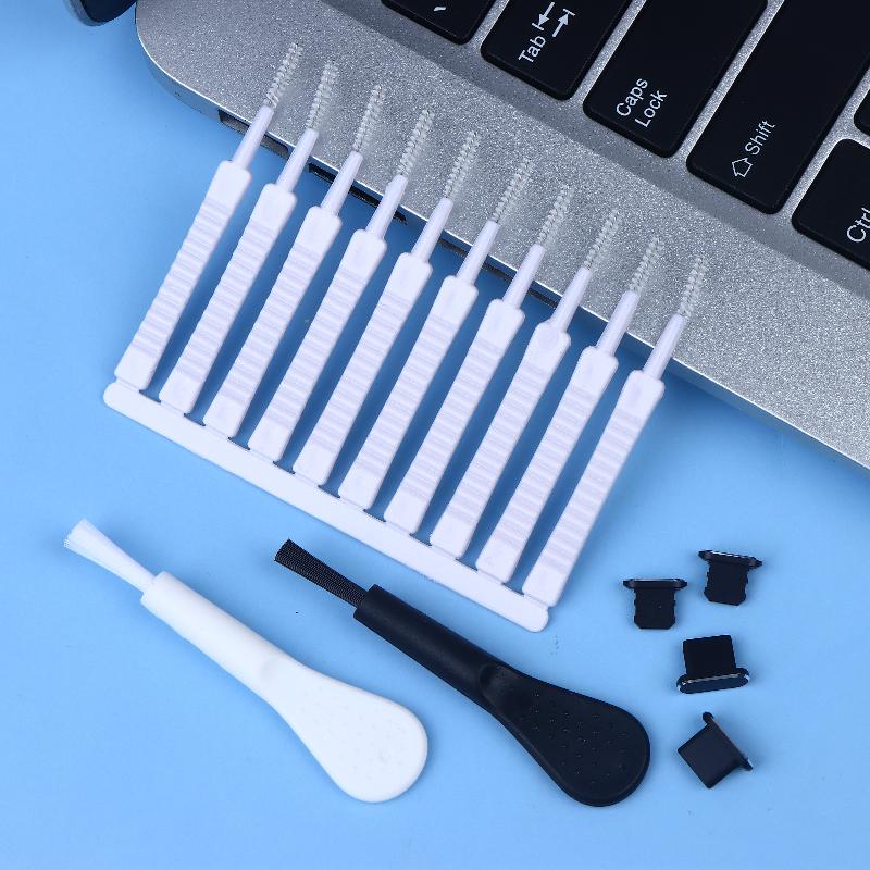 Cell Phone Charging Port Dust Plug With Cleaning Brush For 14 13 12 8 Pro Max Plus Type C Eearphone Cleaner Set