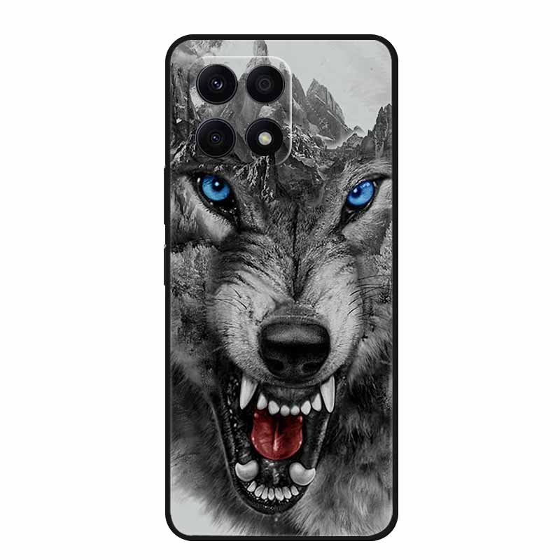 For Honor X6B Case Soft Printed Lion Wolf TPU Silicone Cover for Huawei Honor X6b Case JDY-LX1 Protection HonorX6b Girl Covers