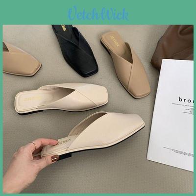 Pack Head Womens Summer Slipon Mules With Pu Upper And Rubber Sole For Comfortable Daily Wear