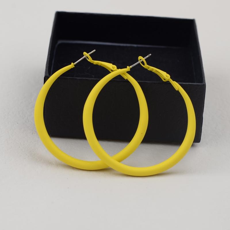 Mote Luksusbøyle Stort godteri smykker Sirkel bøyle øredobber for kvinner Kvinnelig øre for ring Mote smykker Nattklubb Dame øredobber Tilbehør