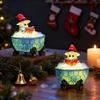 Christmas Bubble Bath Ornaments, Table Top Ornaments, Christmas Home Decorations, Will Glow