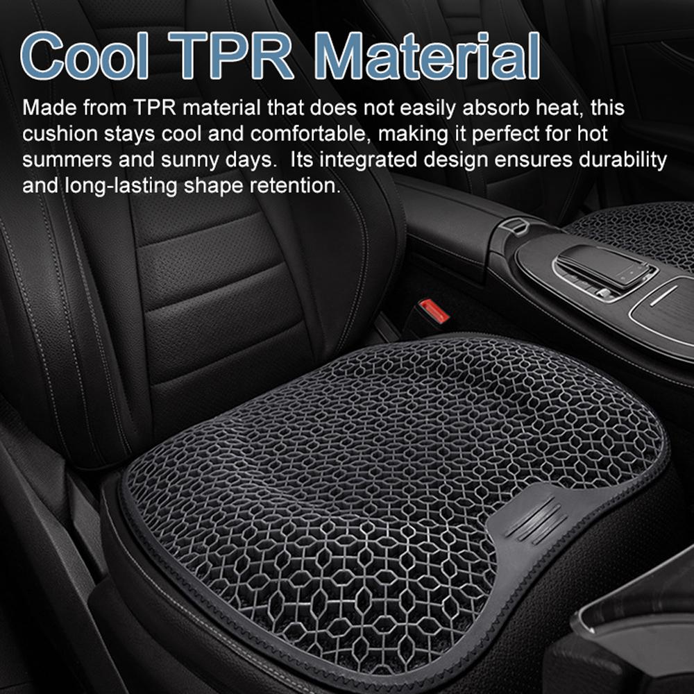 Car Seat Cushion 3D Honeycomb Gels Cushion Cool Sitting Pad Comfortable & Breathable for Home Office Car Wheelchair