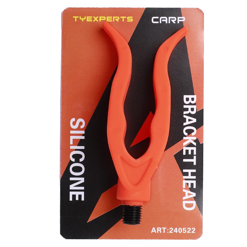 FTK Hirisi 1pcs Carp Fishing Rod Rest Head Pastic Gripper for Fishing Alarm and Buzz Bar Fishing Accessories