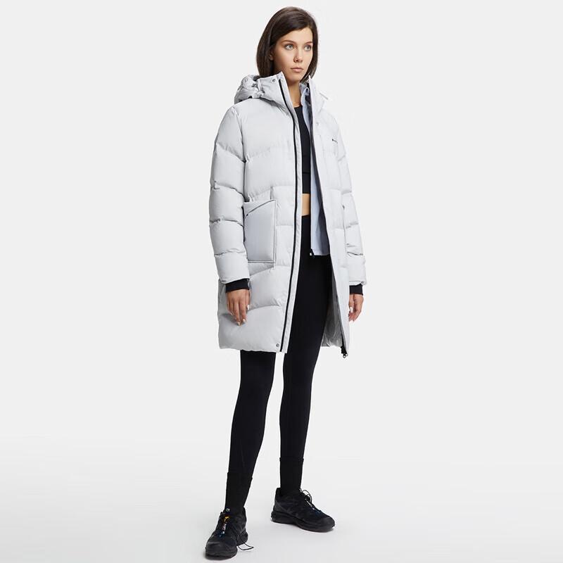 HOTSUIT Women s Winter Hooded Mid-Length Down Jacket 2XL