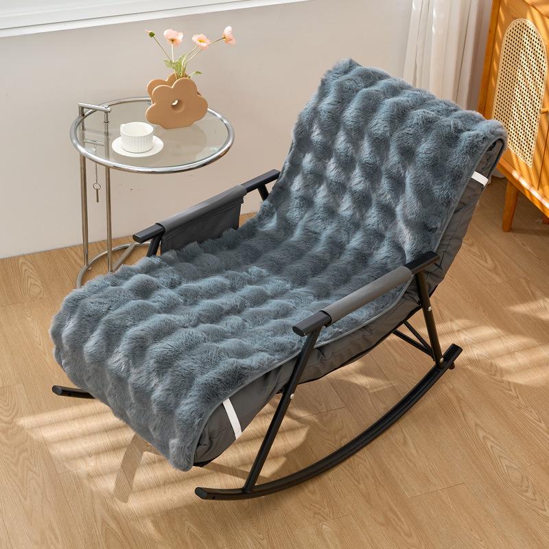 

New Recliner Cushion for Home Use Thickened Office Nap Warm Cushion Universal Soft Sticky Non Slip Durable and Practical 50x180cm серый