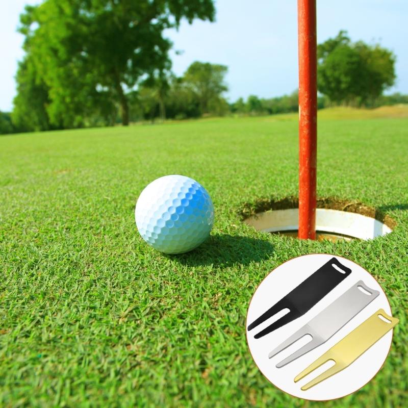 8Pcs/set Golfs Divot Repair Tool Golfs Divot Tool Bending Golfs Green Divot Fork Curved Spit Golfs Green Accessories