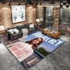 Lana Del Rey Fan Art Benutzerdefinierter Namens Teppich für Wohnzimmer Schlafzimmer Haus Sofa Dekoration Kinder Spiel Rutschfeste Fußmatte