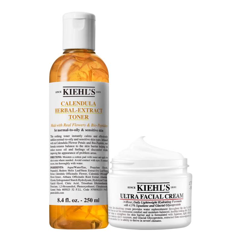 Набор Kiehl s Тоник с экстрактом календулы и Ультраувлажняющий крем