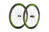 Sunrise Superteam Bike Carbon Road Wheels 700Cx50mm Clincher Wheelset Green