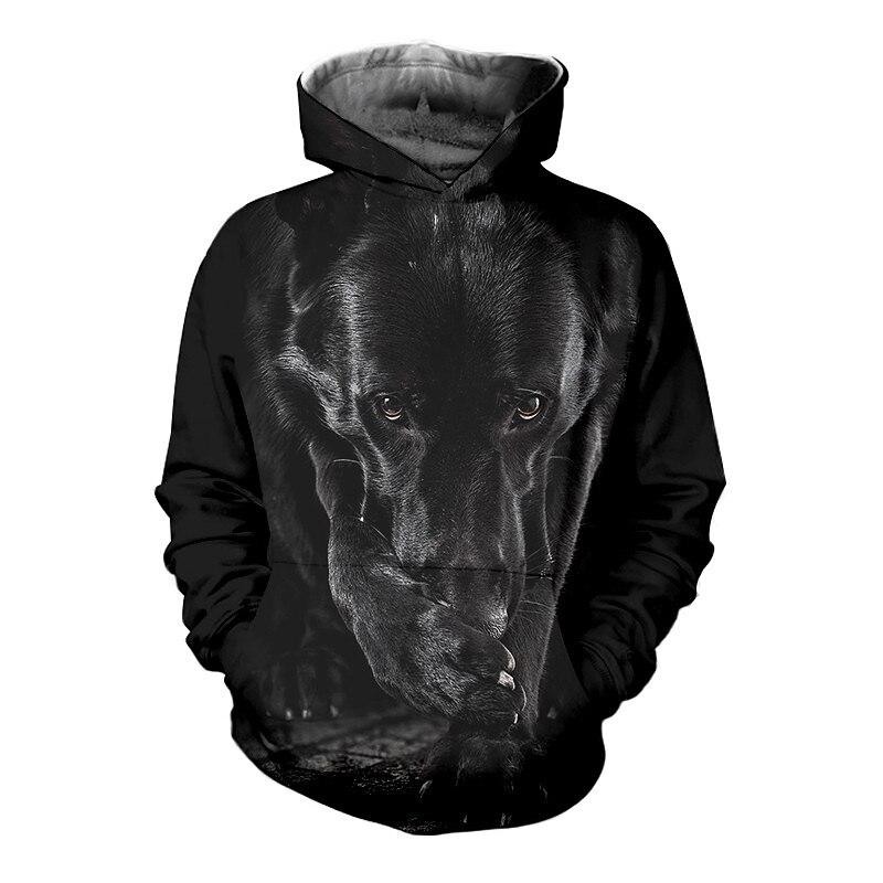 

Детская толстовка-пуловер для мальчиков с животным-собакой, с длинным рукавом, карманом, детская, повседневная, с 3D-принтом M