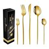 Portugal Stainless Steel 30-Piece Cutlery Set: Western Steak Knife, Fork, Spoon in Gift Box