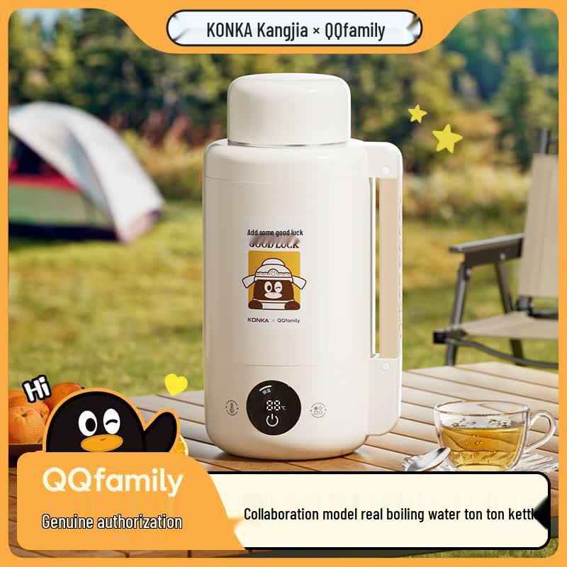 KONKA 1L 316L Stainless Steel Portable Electric Kettle CN plug (adapter included)