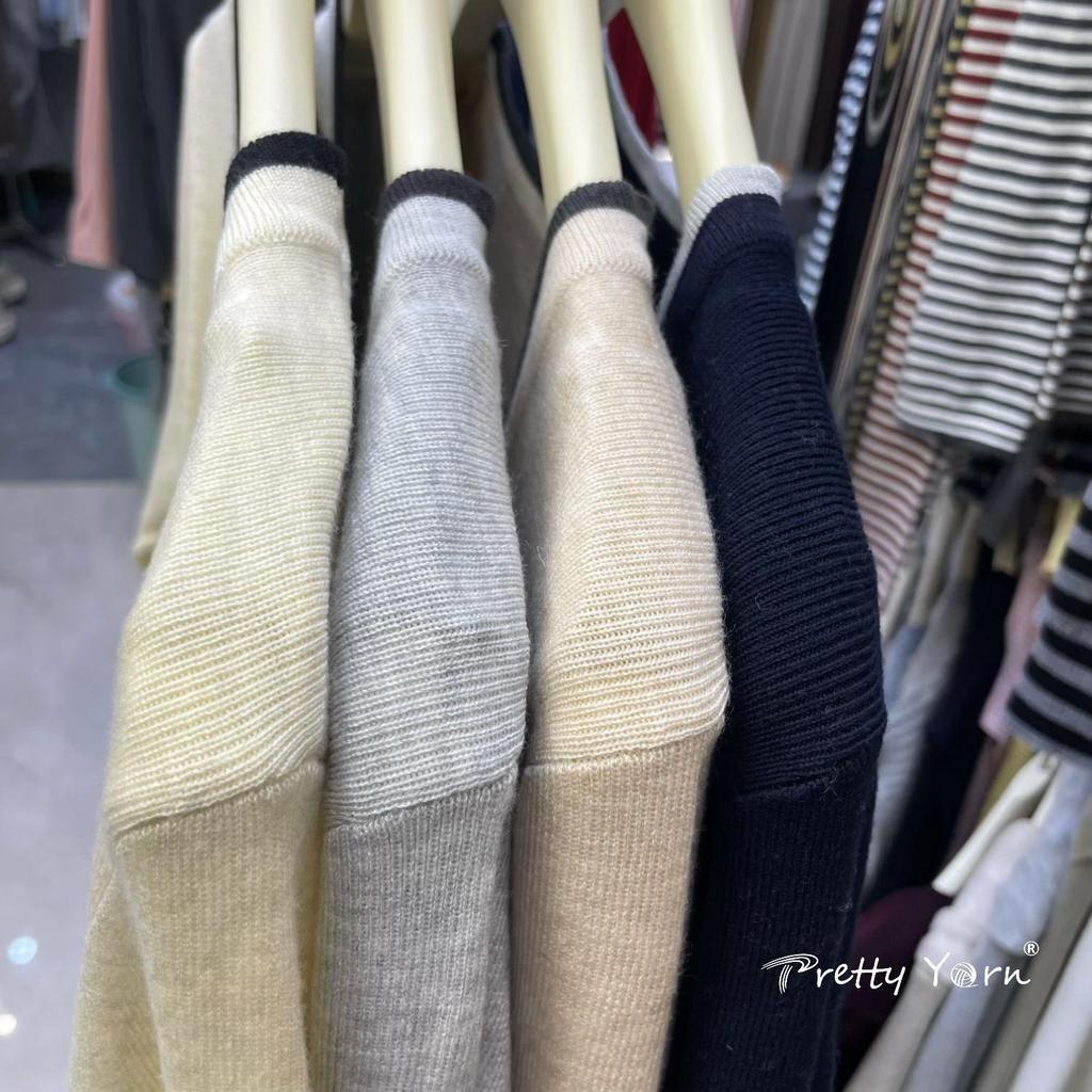Niedriger Strickcardigan mit langen Ärmeln im koreanischen Stil für Damen, bestickt mit Schafen