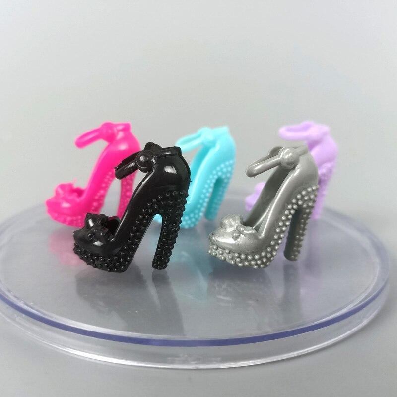 5pair/lot Mix Color Random High Heels Sandals Boots Doll Shoes for Barbie Shoes for 1/6 BJD Dolls 11.5" Accessories Girl Kid Toy