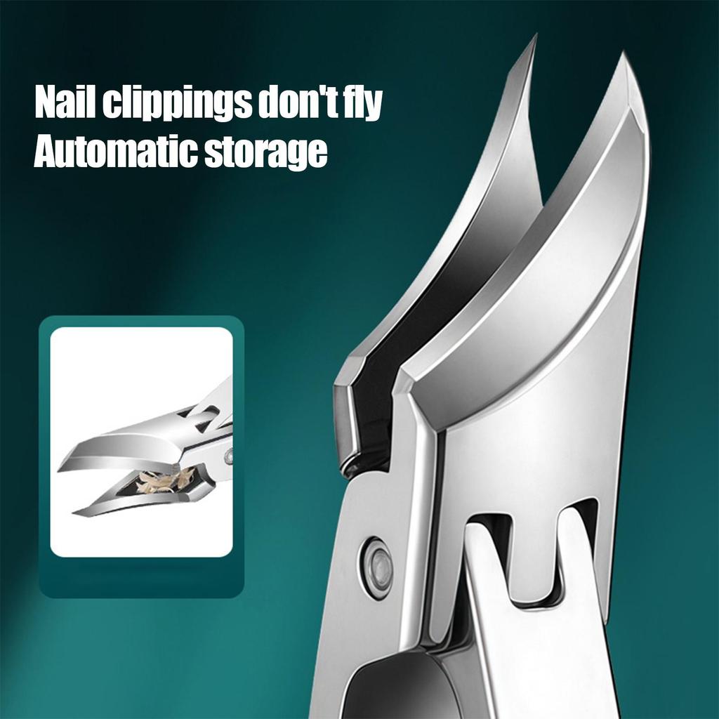 Slanted Nail Clippers Heavy Duty Anti-splash Curved Nail Cutting Pedicure Tools Nail Trimmers  Nail Pedicure Manicure Tools