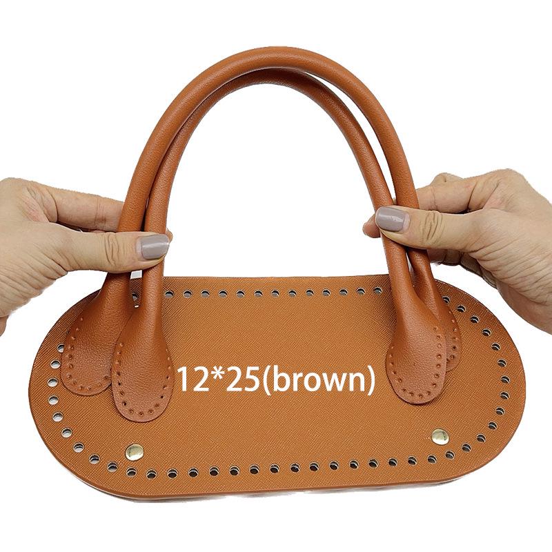 Handgewebte Lederhenkeltasche mit selbstgemachten Strohriemen