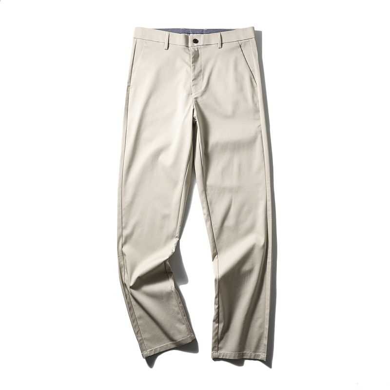 Lyocell Fiber! Foreign Trade Export Surplus Spring/Summer Men's Straight-Leg Comfortable Stretchy Breathable Casual Dress Pants