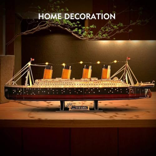 ASSYME Kubischer Ventilator 3D Puzzle Bastelset Titanic L521h (Kein Kleber oder Werkzeug erforderlich)