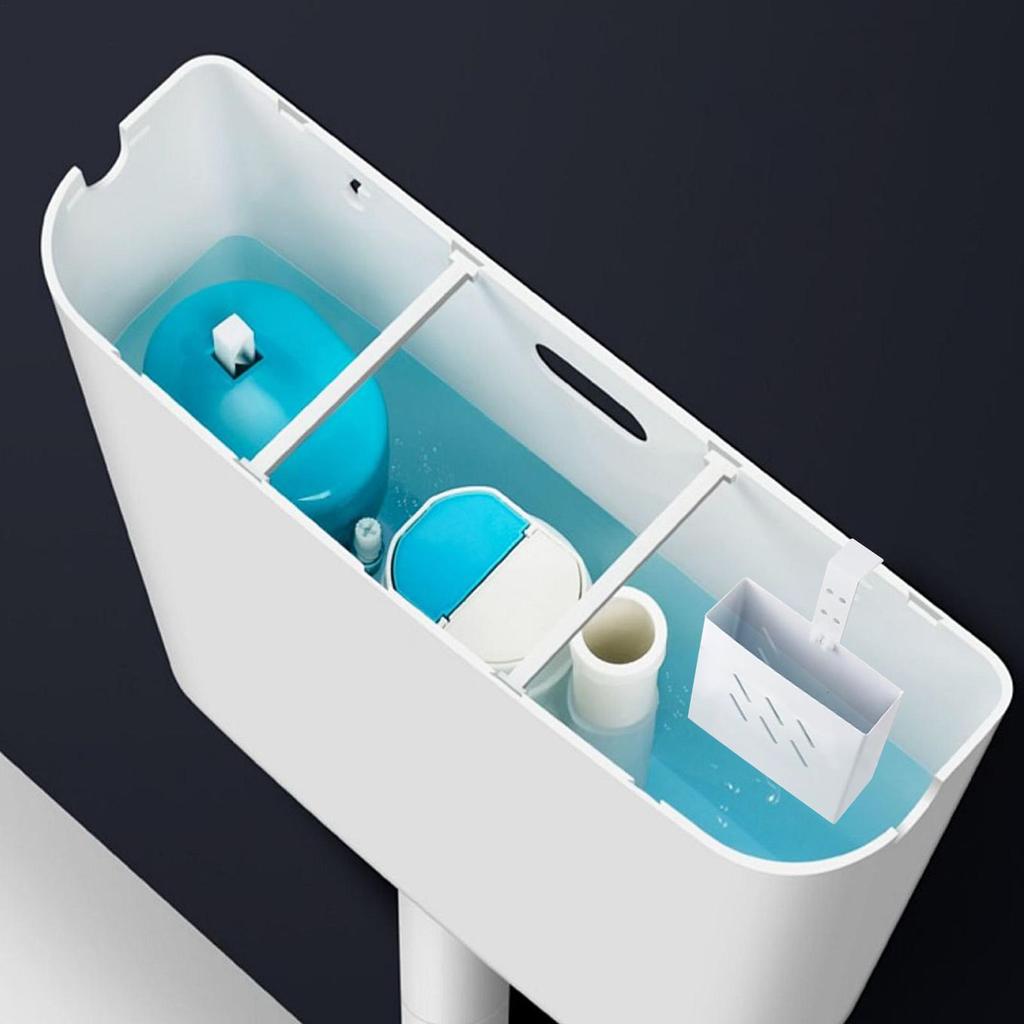 Hållare för toalettankrengöring Rostfritt stål Förvaring Justerbar krok Fäste för toalettankrengöring för Hem Badrum Toalett