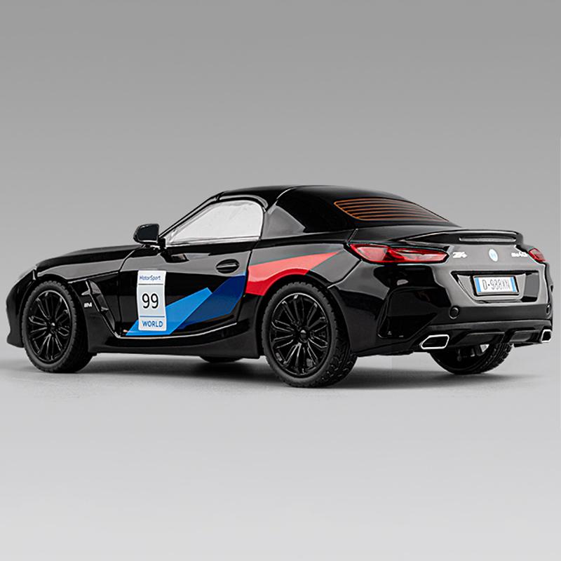 1/22 BMW Z4 M40I Convertible Coupe Supercar Diecast Model Metal Car Collection Hobby Simulated Ornament Birthday Gift Boyfriend