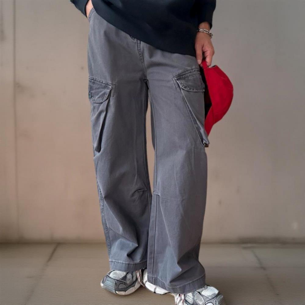 New Arrivals Open Run Women Wide Pants Cotton Cargo Pants Fall