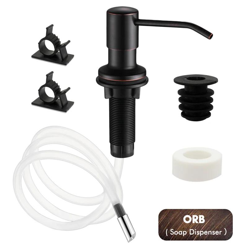 Soap Dispenser Extension Tube Kit For Kitchen Accessories Bathroom Stainless Steel Built In Liquid Soap Detergent Dispensers