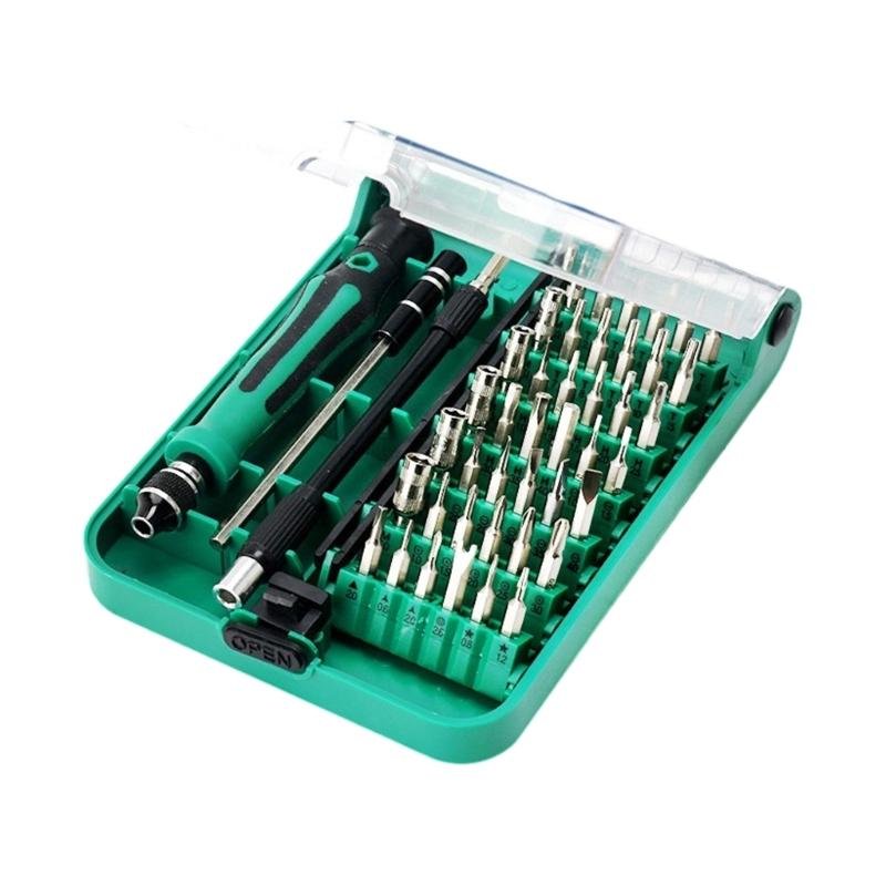 Professional Multiple Bit Steel Screwdriver Kit Magnetic Tip Design for Precise Phone Computer Maintenance DIY Projects