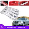 Chrome Smart Door Handle Cover For Chrysler 300 300C 2005 2006 2007 2008 2009 2010 Car External Protective Accessories Stickers