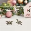 Creative Small Bee Statues Honeybee Figurines Miniatures DIY Craft Animal Ornament Desktop Decoration for Living Room Office
