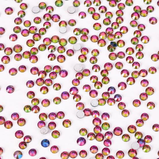 1 Pack White AB DIY Flatback Rhinestones Glitter for Nail Art Phone Case Decor