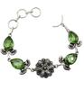 Peridot Gemstone Silver Plated Handmade Bracelet Jewelry BR 76