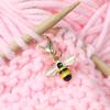 5pcs/set Enamel Daisy Bee Set Locking Stitch Markers Cute Flower Metal  Crochet Latch Knitting Tools for DIY Craft Marker Kits