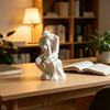 Thinker Ornaments 3D Printed Nordic Style Statue Compact Modern Art Figurine Sharp Edges Desktop Bookshelf Sculpture