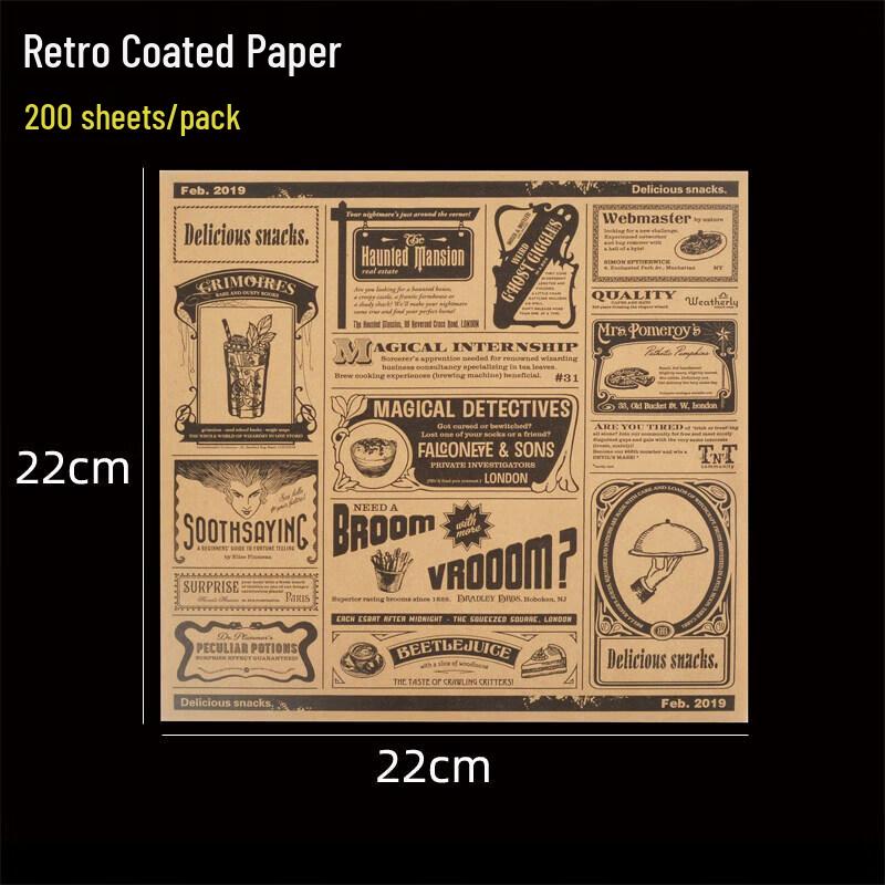 

Disposable Oil-Proof Food Wrapping Paper