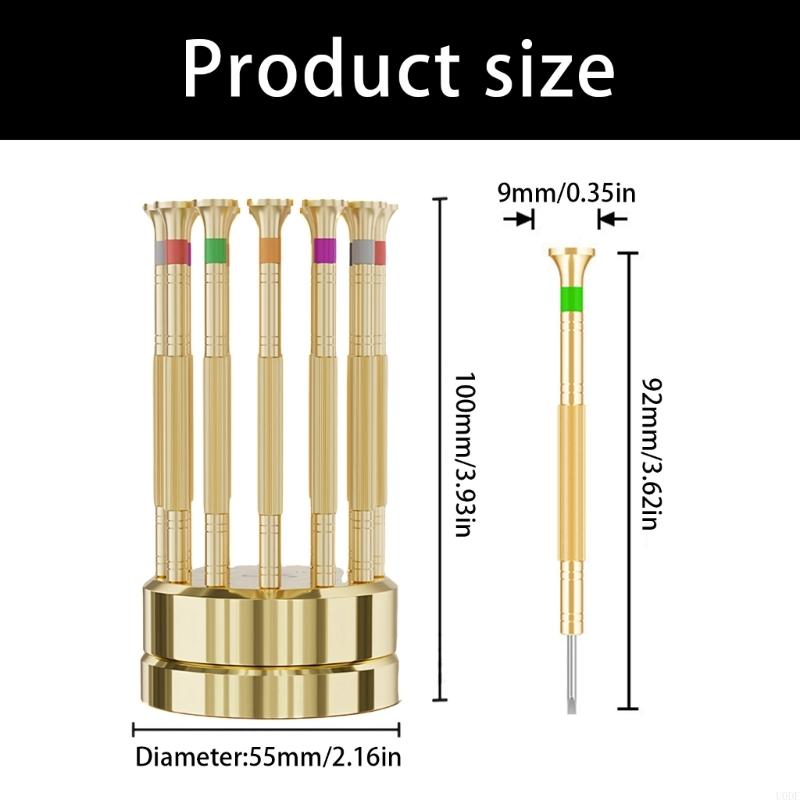 12pc Precise Screwdriver Set Copper Handle Alloy Shafts For Eyeglass Watch Glasses Electronics Repair