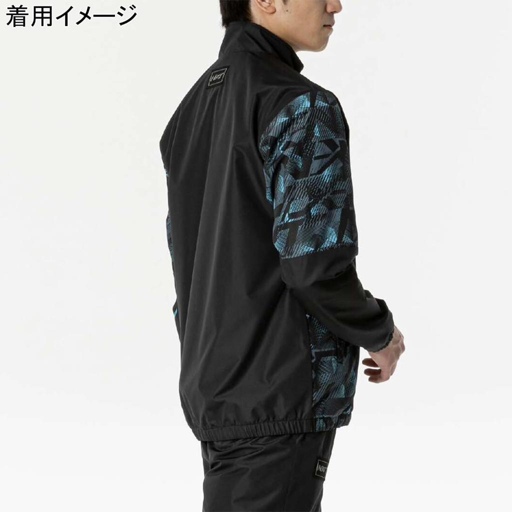 Breath Thermo Warmer Training River Size 32JEB740 N-XT Jacket, Moisture-Wicking, Heat-Generating, Water-Repellent, Windproof, Blue, L,