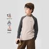 Zuoxi Boys' Color-Block Anti-Static D-Velvet Mock Neck Thermal Tee