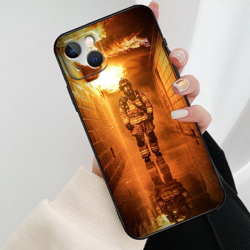 Firefighter Heroes Fireman Cool Phone Case For iPhone 17 Pro Max 14 13 12 11 15 16 Pro Max mini 16 15 Plus 16e 17 Air Cover