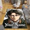 Custom 1Pc Name Flannel Personalized Rug Non Slip Floor Mat Soft Carpet for Living Bedroom Office Home Decor Gift