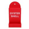   Chicken Feeder Hanging Gravity Feed Oyster   Dispenser for Small to Medium Poultry Desktop Decoration Red