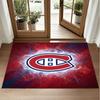 Montreal Canadiens Design Crystal Velvet Rug Soft Decorative Mat for Bedroom Entrance