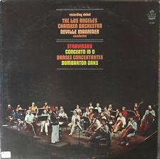LP Record IGOR STRAVINSKY, THE LOS ANGELES CH - Concerto In D / Danses Concertantes S37081 Angel Records 1975 US Classical Used
