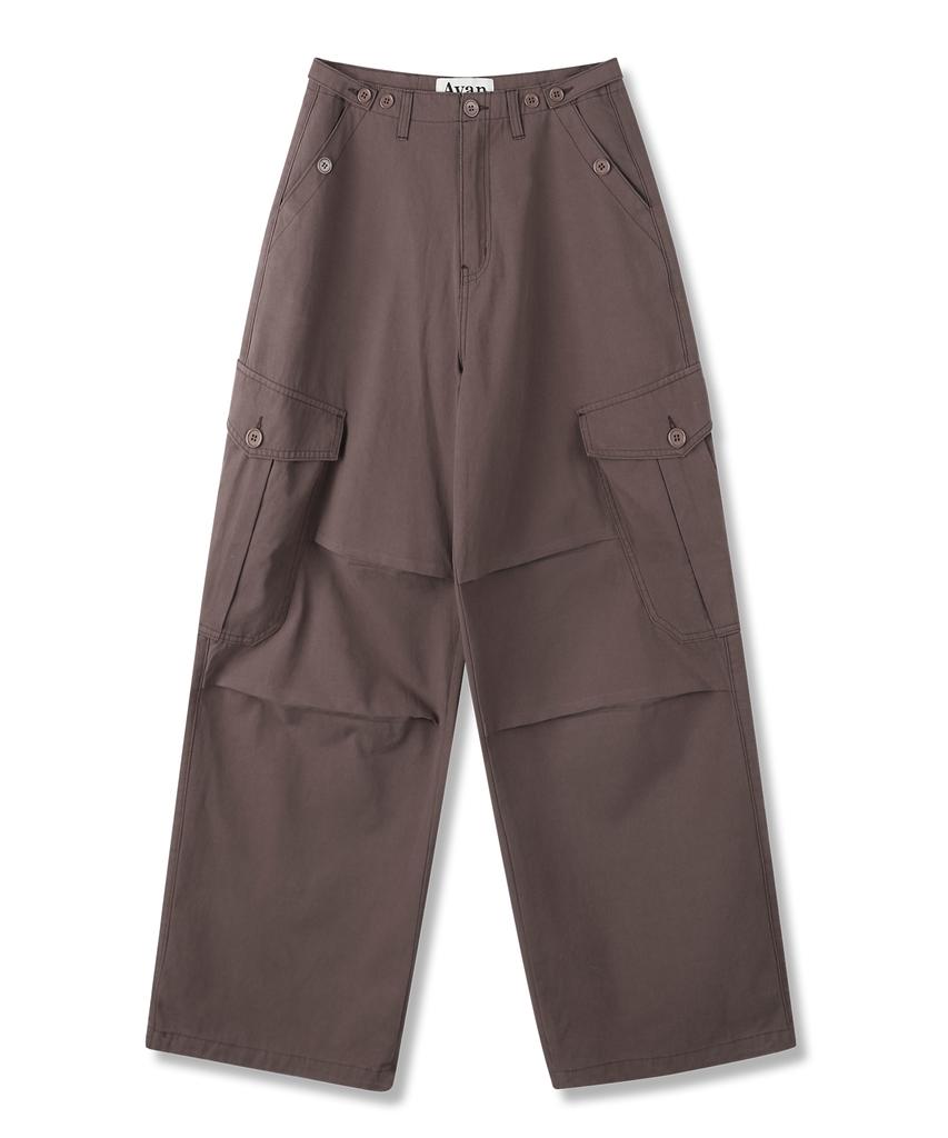 AVANDRESS Enter Wide Cargo Cotton Pants - 6Col (A Type)