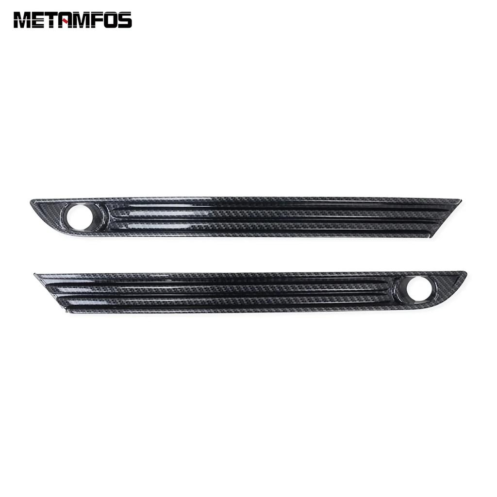 For Mazda Cx-8 Cx8 2017- 2024 Carbon Fiber Front Fog Lamp Light Cover Trim Foglight Protector Accessories Car Styling