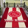 Custom Text Printed Rug Ajax Amsterdam Non Slip Floor Carpet For Home Room Decor