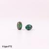 Tibetan Three-Eyed Dark Green Agate Dzi Pendant Necklace