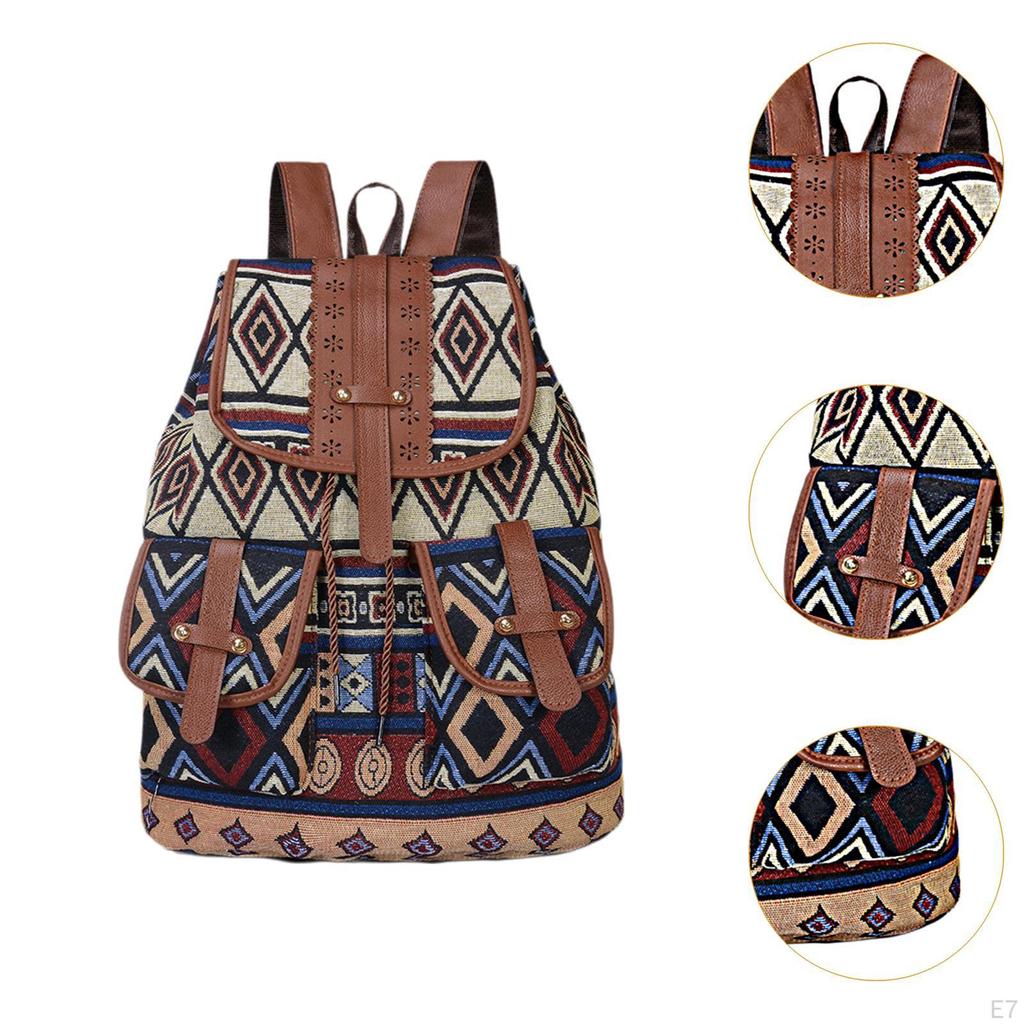 Stylish Ethnic Print Backpack for Outdoor Adventures