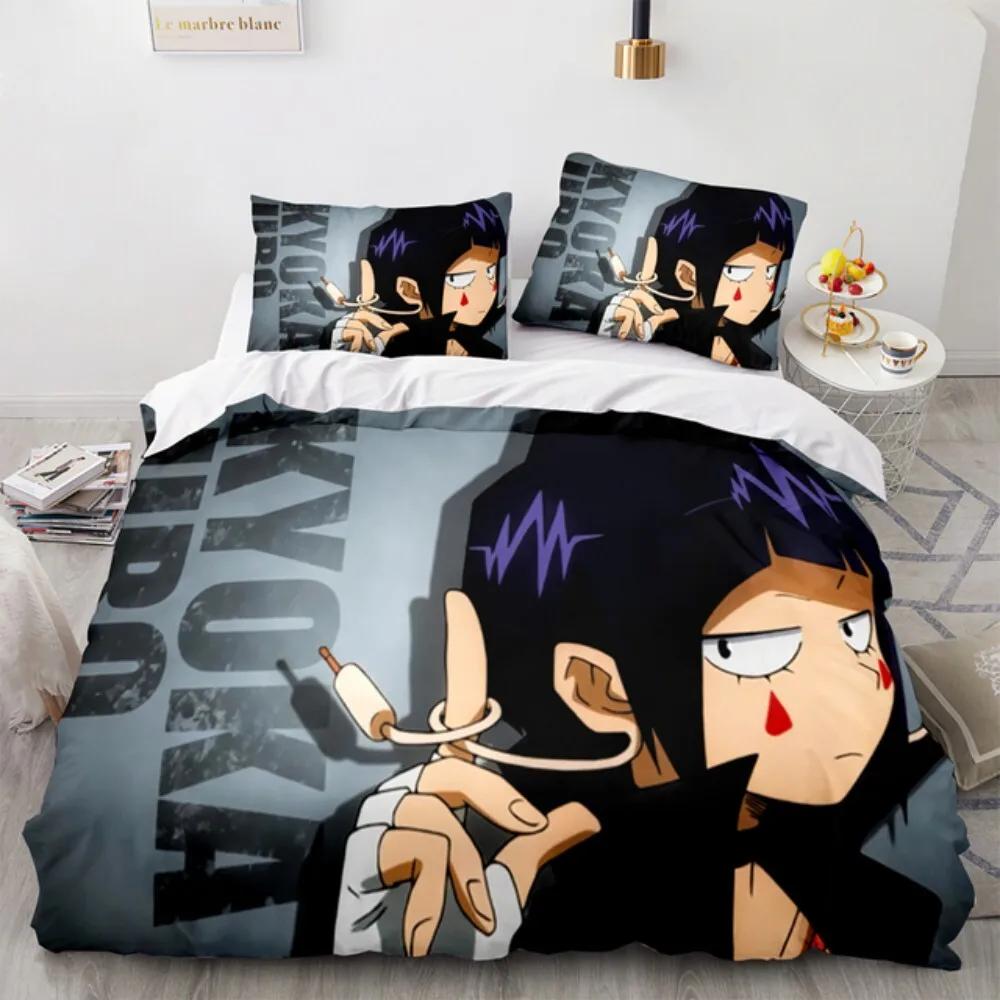 NEW My Hero Academia Anime Duvet Cover Set with Pillow Covers Polyester Teens Kids Bedding Set Full Queen King Size Bed Linen