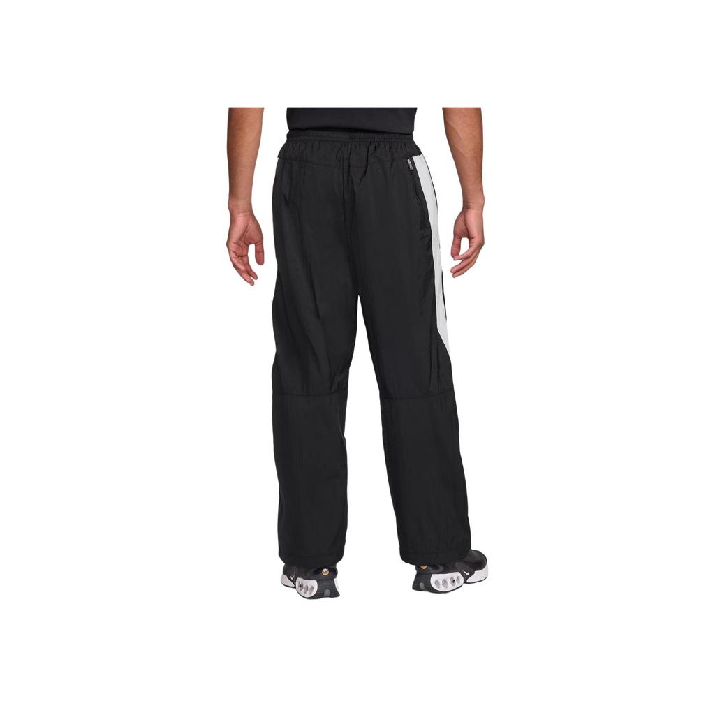 Nike Striped Logo Loose Straight Leg Knit Sports Pants Men bottoms Black HV0875-010